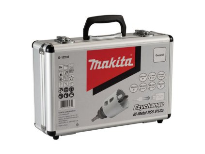 Makita 9 dielna Sada vykružovacích koruniek univerzálna adaptér a centrovací vrták, E-12295 | ajtech.sk
