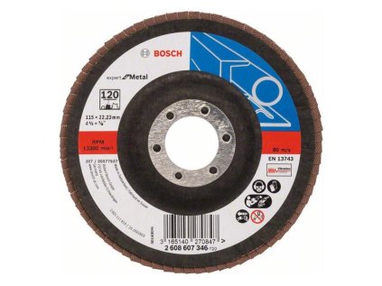 Bosch Lamelový brúsny kotúč X551 Expert for Metal 115 mm, K120 | ajtech.sk
