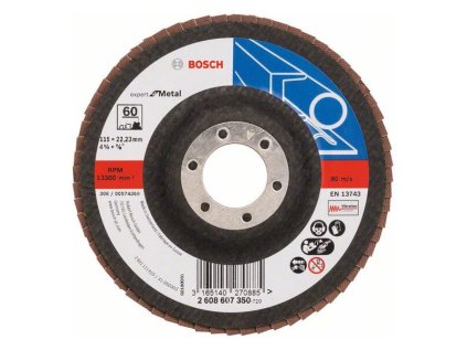 Bosch Lamelový brúsny kotúč X551 Expert for Metal 115 mm, K60 | ajtech.sk