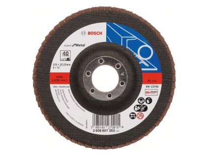 Bosch Lamelový brúsny kotúč X551 Expert for Metal 125 mm, K40 | ajtech.sk