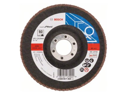 Bosch Lamelový brúsny kotúč X551 Expert for Metal 125 mm, K60 | ajtech.sk