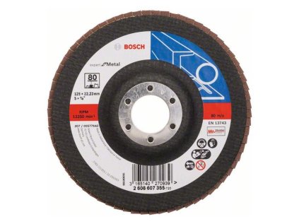 Bosch Lamelový brúsny kotúč X551 Expert for Metal 125 mm, K80 | ajtech.sk
