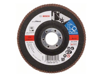 Bosch Lamelový brúsny kotúč X571 Best for Metal 125 mm, K60 | ajtech.sk