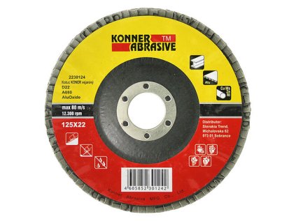KONNER Lamelový brúsny kotúč AluOxide 125 mm, A40 | ajtech.sk