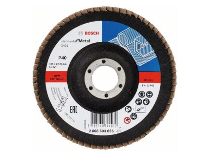 Bosch Lamelový brúsny kotúč X431, Standard for Metal 125 mm, K40 | ajtech.sk