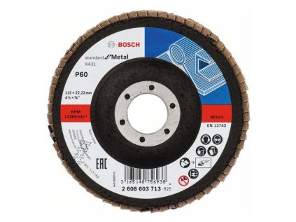 Bosch Lamelový brúsny kotúč X431, Standard for Metal 115 mm, K60 | ajtech.sk