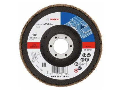 Bosch Lamelový brúsny kotúč X431, Standard for Metal 125 mm, K80 | ajtech.sk