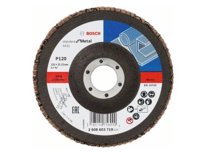 Bosch Lamelový brúsny kotúč X431, Standard for Metal 125 mm, K120 | ajtech.sk