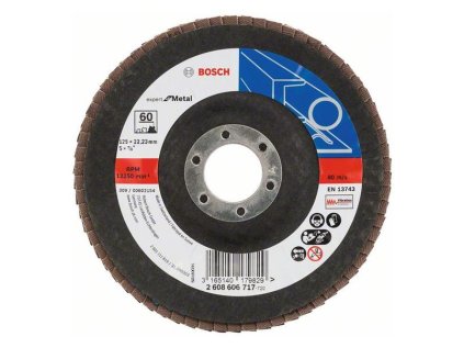 Bosch Lamelový brúsny kotúč X551 Expert for Metal 125 mm, K60 | ajtech.sk