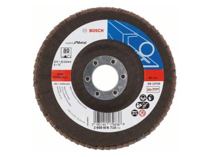 Bosch Lamelový brúsny kotúč X551 Expert for Metal 125 mm, K80 | ajtech.sk
