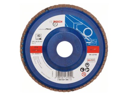 Bosch Lamelový brúsny kotúč X551 Expert for Metal 125 mm, K40 | ajtech.sk