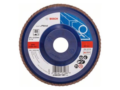 Bosch Lamelový brúsny kotúč X551 Expert for Metal 125 mm, K80 | ajtech.sk
