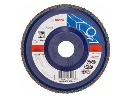 Bosch Lamelový brúsny kotúč X551 Expert for Metal 125 mm, K120 | ajtech.sk
