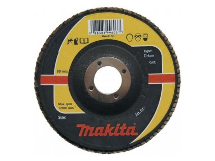 Makita Lamelové brúsny kotúč na nehrdzavejúcu oceľ 150 mm / 22,23 mm, K120, P-65567 | ajtech.sk