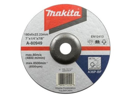 Makita Brúsny kotúč na kov (profesionálny) 180 x 22,23 mm, A-80949 | ajtech.sk