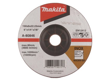 Makita Brúsny kotúč na nehrdzavejúcu oceľ 150 x 22,23 mm, A-80846 | ajtech.sk