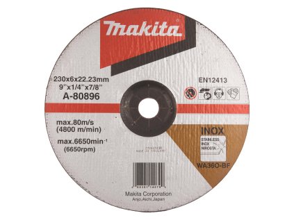 Makita Brúsny kotúč na nehrdzavejúcu oceľ 230 x 22,23 mm, A-80896 | ajtech.sk