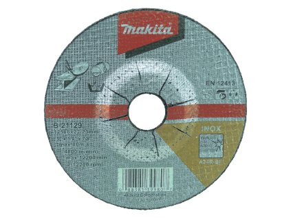 Makita Brúsny kotúč na kov a nehrdzavejúcu oceľ 125 x 22,23 mm, B-21129 | ajtech.sk