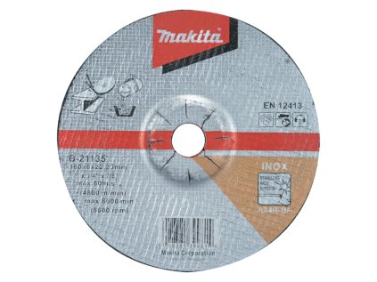 Makita Brúsny kotúč na kov a nehrdzavejúcu oceľ 180 x 22,23 mm, B-21135 | ajtech.sk