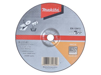 Makita Brúsny kotúč na kov a nehrdzavejúcu oceľ 230 x 22,23 mm, B-21141 | ajtech.sk