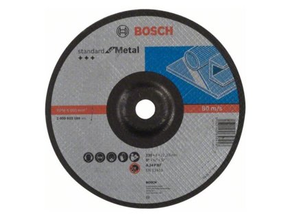 BOSCH Brúsny kotúč s prelisom Standard for Metal A 24 P BF 230 x 22,23 x 6,0 mm | ajtech.sk