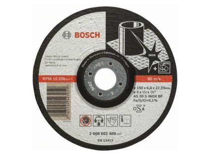 Bosch Brúsny kotuč s prelisom Expert for Inox AS 30 S  BF 150 x 22,23 x 6,0mm | ajtech.sk