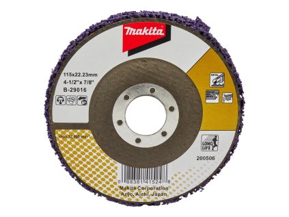 Makita Brúsny čistiaci kotúč uhlovej brúsky 115 x 22,23 mm, B-29016 | ajtech.sk