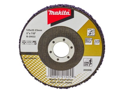 Makita Brúsny čistiaci kotúč uhlovej brúsky 125 x 22,23 mm, B-29022 | ajtech.sk