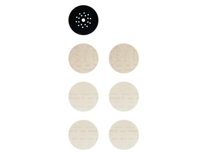 BOSCH Súprava brúsnych mriežok EXPERT M480 225 mm, G 80/120/180/ochrana podložky, 7 ks | ajtech.sk