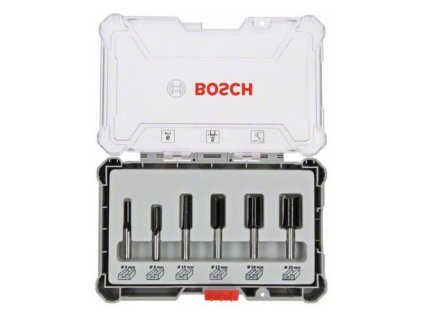 Bosch 6-dielna súprava fréz zarovnávacie, dražkovacie stopka 8mm | ajtech.sk