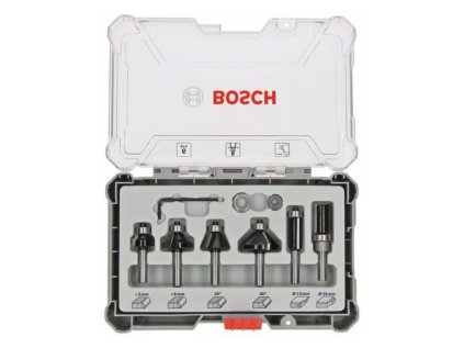 Bosch 6-dielna súprava fréz zarovnávacia zaobľovacia stopka 6mm | ajtech.sk