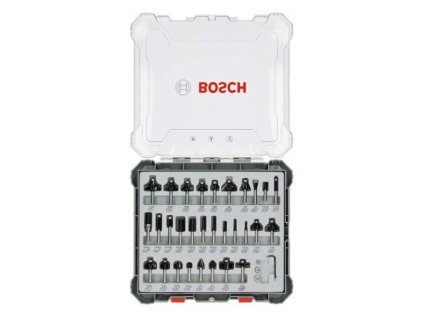 Bosch 30-dielna súprava fréz najväčšia sada so stopkou 8mm 2607017475 | ajtech.sk