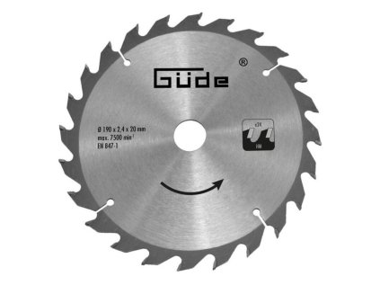 GÜDE Pílový kotúč 190x2,4x20 24Z HM | ajtech.sk