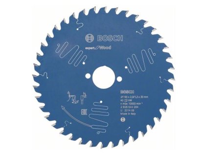 Bosch Pílový kotúč  EXPERT for Wood 190 x 30 x 2,0 mm Z40 | ajtech.sk