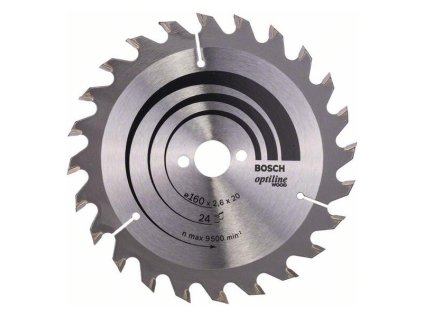 Bosch Pílový kotúč Optiline for Wood 160 x 20/16 x 2,6mm Z24 | ajtech.sk
