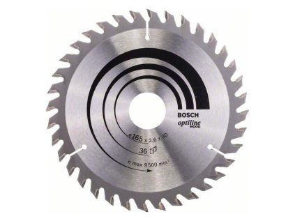 Bosch Pílový kotúč Optiline for Wood 165 x 30 x 2,6mm Z36 | ajtech.sk