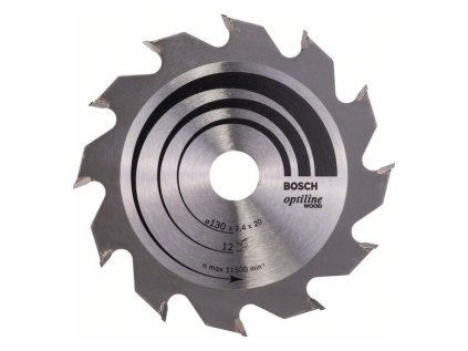 Bosch Pílový kotúč Optiline for Wood 130 x 20/16 x 2,4mm Z12 | ajtech.sk