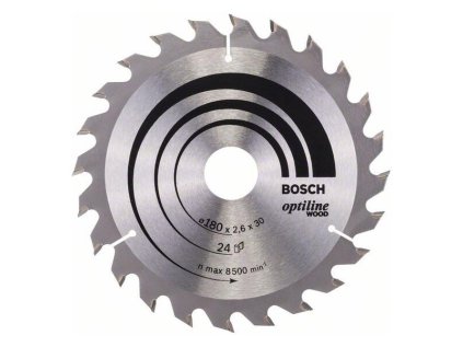 Bosch Pílový kotúč Optiline for Wood 180 x 30/20 x 2mm Z24 | ajtech.sk