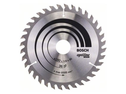 Bosch Pílový kotúč Optiline for Wood 180 x 30/20 x 2,6mm Z36 | ajtech.sk