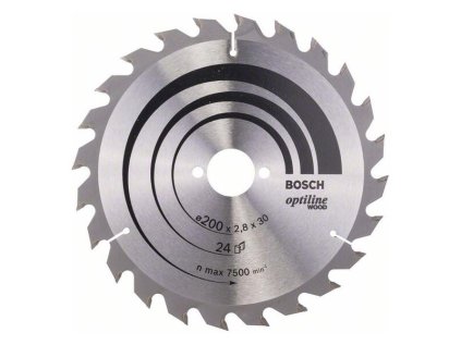 Bosch Pílový kotúč Optiline for Wood 200 x 30 x 2,8mm Z24 | ajtech.sk