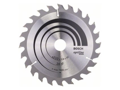 Bosch Pílový kotúč Optiline for Wood 210 x 30 x 2,8mm Z24 | ajtech.sk