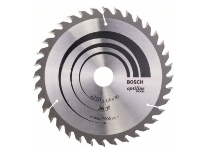 Bosch Pílový kotúč Optiline for Wood 210 x 30 x 2,8mm Z36 | ajtech.sk