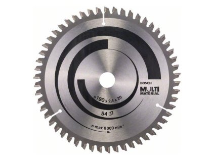 Bosch Pílový kotúč Multi Material 190 x 20/16 x 2,4mm Z54 | ajtech.sk