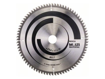 Bosch Pílový kotúč Multi Material 254 x 30 x 3,2mm Z80 | ajtech.sk