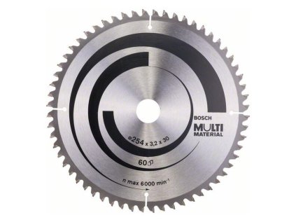 Bosch Pílový kotúč Multi Material 254 x 30 x 3,2mm Z60 | ajtech.sk