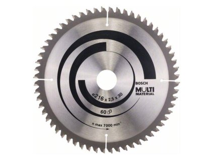 Bosch Pílový kotúč Multi Material 216 x 30 x 2,5mm Z60 | ajtech.sk