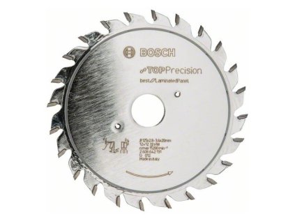 Bosch Pílový kotúč Top Precision for Laminated Panel 125 x 20 x 2,8/3,6 mm Z12/12 | ajtech.sk