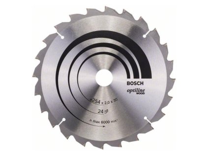 Bosch Pílový kotúč Optiline for Wood 254 x 30 x 2,0mm Z24 | ajtech.sk