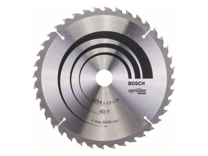 Bosch Pílový kotúč Optiline for Wood 254 x 30 x 2,0mm Z40 | ajtech.sk