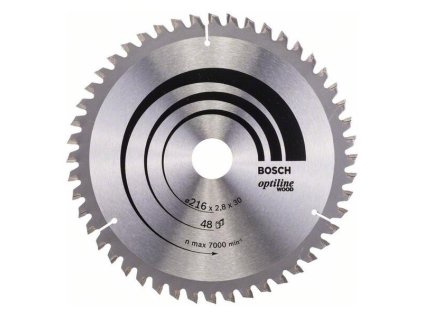 Bosch Pílový kotúč Optiline for Wood 216 x 30 x 2,8mm Z48 | ajtech.sk